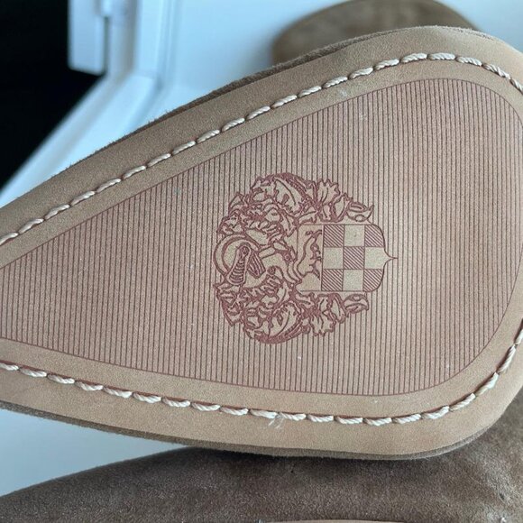 Vince Camuto Taupe Suede Slouch Knee-High Heeled Boots – Size 8 New / Never Worn - Picture 4 of 5